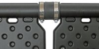 OKU-Absorber schwarz mit 2 Anschlußstutzen