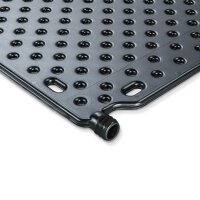 OKU-Absorber schwarz mit 2 Anschlußstutzen
