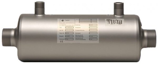 Daprà Wärmetauscher Titan  silber lackiert