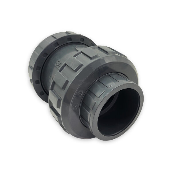 Rückschlagventil | Praher S6 | Ø 50 mm | Klebeanschluss | Grau