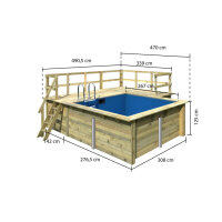 Terrasse Erweiterung rechts/links für Holzpool...