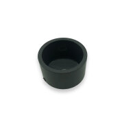 PVC Kappe Ø 50 mm inkl. Gewindebohrung M12 u. Kabelverschraubung M12x1.5