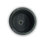 PVC Kappe Ø 50 mm inkl. Gewindebohrung M12 u. Kabelverschraubung M12x1.5