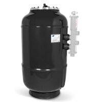 Trend Pool GFK Hochschicht Filterkessel HSF-8 | Anthrazit | Ø 950 mm | ohne Ventil (2")