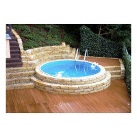Rundbecken IBIZA SET | EASY CHANGE Handlauf Aluminium |...