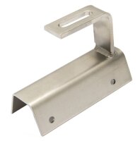 Trapezschuh mit Winkel,   Edelstahl V2A